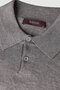 Brown Solid Color Polo Collar Long-Sleeve Knit Sweater - 3