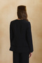 Black Double Breasted Closure Jacket - 6