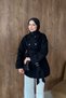 Full Moon Cape Trench Coat, Black - 3