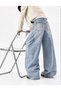 Y2K Angel Wings Embroidered Washed Baggy Jean Pants - 2