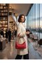 Knitted Patterned Women's Shoulder Bag - 2