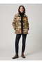 Women's Italian Brown Plaid Coat with Large Buttons and Pockets - 6