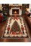 ETA New Year's-Themed Patterned Woven Woven-Back Rug eta4466