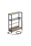 Side table with socket Vasagle Brown 45x18x58 cm