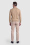 Camel Solid Color Polo Collar Long-Sleeve Knit Sweater - 2
