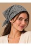 Stone Paisley – Gray Shawl-Patterned Bandana Scarf, 50×50 cm - 2