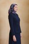 Navy Blue Embroidered Jacket - 3
