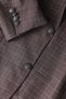 Brown Plaid Double-Breasted Blazer - 4