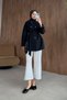Full Moon Cape Trench Coat, Black - 4