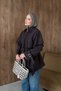 Full Moon Cape Trench Coat Bitter Coffee - 4