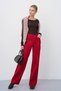 Women's High-Waisted Jeans Palazzo Pants - 8