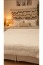 Zuviel Deco Latte Dream Ecru taupe color handmade Designer Blanket 150x200 cm - 3