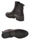Stylish, Comfortable Women's Boots in Black Genuine Leather with Rubber Soles and Zippers 21892-1 - 5