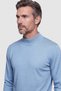 Solid Color Half-Turtleneck Short-Sleeved Knit Sweater