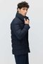 Men's Long Coat with Zipper and Mock Neck - 5