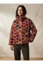 Women's Italian Spiral-Patterned Felt Coat with Buttons and Pockets