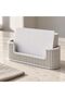 Ribbed Business Card Holder for Desk, Minimalist Card Display Stand for Office and Reception - 4