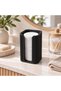 Ribbed Cotton Pad Holder, Modern Bathroom Vanity Organizer for Makeup Remover Pads up to 6 cm, Black - 2