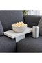 Sofa Tray Organizer with Anti-Tip Fin, Couch Cushion Table for Drinks, Remote and Phone - 4