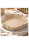 Wave Scalloped Valet Tray, Minimalist Catch-All Tray for Keys, Jewelry, Entryway, Beige - 5
