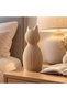 Cat Figurine Home Decor, Modern Minimalist Ribbed Statue for Shelf, Desk, Living Room & Bedroom - 4