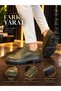 ZRK-X24 Premium Khaki Vegan Leather Men's Classic Casual Shoes with Platform Soles - 4