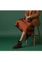 Women's Coffee-Colored Suede Boots with Snake-Paneled Trim, Gold Buckle Accents, and Inside Zip-Up Boots - 3