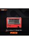 Electric Heater with Mounting Base 2000W, 4 Tubes, Red - 2