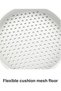 Round EDC Valet Tray with Flexible Cushion Mesh Floor, Entryway Bedside Organiser, 17.7 cm, White - 4