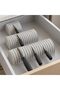 In-Drawer Knife Organiser Set of 3, Knife Holder for Chef, Utility and Paring Knives, Marble - 3