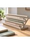 Modern Pen Display Stand 15 cm, Beige, Minimalist Tiered Desk Pen Holder for Fountain Pens - 3