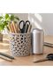 Organic Lattice Pen Holder, Modern Sculptural Desk Organizer Cup for Pens, Pencils, Marble - 2