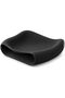 Modern Decorative Bowl 25 cm, Sculptural Wavy Centrepiece for Dining Table, Black