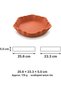 Wave Scalloped Valet Tray, Minimalist Catch-All Tray for Keys, Jewelry, Entryway, Terracotta - 6