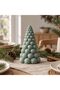 Bubble Christmas Tree Figurine 15 cm, Shelf and Desk, Sage Green, Sage Green - 4