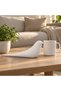 Minimalist Bird Sculpture 26 cm, Modern Decorative Statue for Shelf, Console and Coffee Table, White - 3
