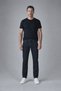 Navy Denim Zipper-Front Washed Jeans - 3