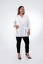 Women's Plus-Size Pocketed, Rhinestone-Embellished, Zippered-Front Shirt