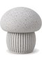 Mushroom Trinket Box 7 cm, Ribbed Decorative Container with Screw-On Lid for Rings