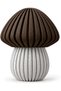 Ribbed Mushroom Decoration 15 cm with Hidden Storage, Marble