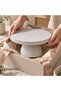 Ribbed Pedestal Tray with Hidden Twist-Lock Compartment 24 cm - 5