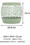 Geometric Plant Pot Cover, Large Openwork Cachepot for Orchids and Nursery Pots, Sage Green - 3