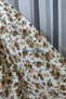 Kitchen Curtain, Closely Pleated, 1/3 Brown, Crisp Floral Print, With Tassels, Short Curtain Rail, Modern Drapery Curtain - 4