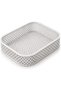 Honeycomb Mesh Catch All Tray, Geometric Open Lattice Valet Dish for Keys Coins and Jewelry, White