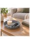 Wave Scalloped Valet Tray, Minimalist Catch-All Tray for Keys, Jewelry, Sunglasses and Watches, Gray - 3