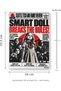 Horror Newspaper Wall Art, Robot Doll, 3D Printed Retro Front Page Plaque for Horror Fan Room - 6