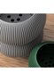 Ribbed Bubble Planter with Legs, 8.8 cm Opening, White - 6