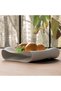 Modern Decorative Bowl 25 cm, Sculptural Wavy Centrepiece for Dining Table, Beige - 8