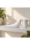 Minimalist Bird Sculpture 26 cm, Modern Decorative Statue for Shelf, Console and Coffee Table, White - 4