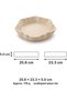 Wave Scalloped Valet Tray, Minimalist Catch-All Tray for Keys, Jewelry, Entryway, Beige - 6